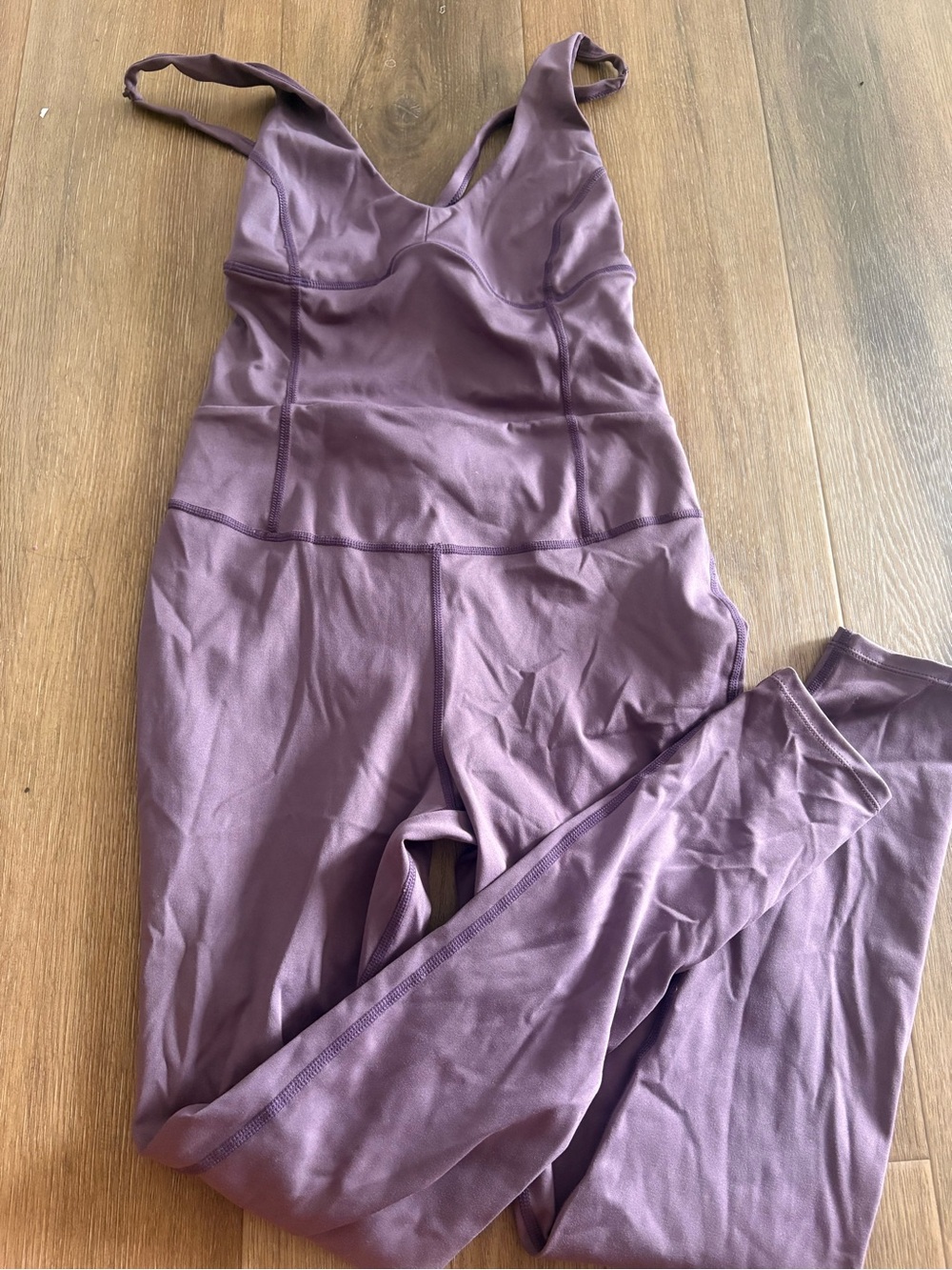 FP Movement by Free People Mauve Sleeveless Fitted Jumpsuit